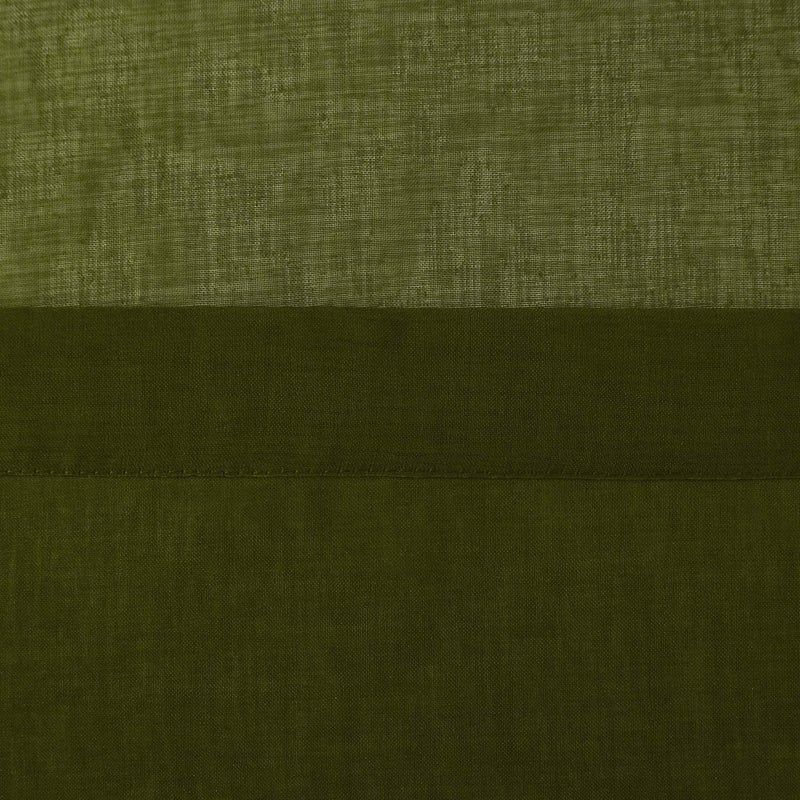 DWCN Olive Green Sheer Curtains Semi Transparent Voile Rod Pocket Curtains for Bedroom and Living Room, 52 x 84 inches Long, Set of 2 Panels - Image 5